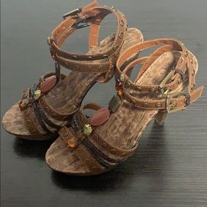 Aldo Brown Platform Heels Pumps Party Night Out